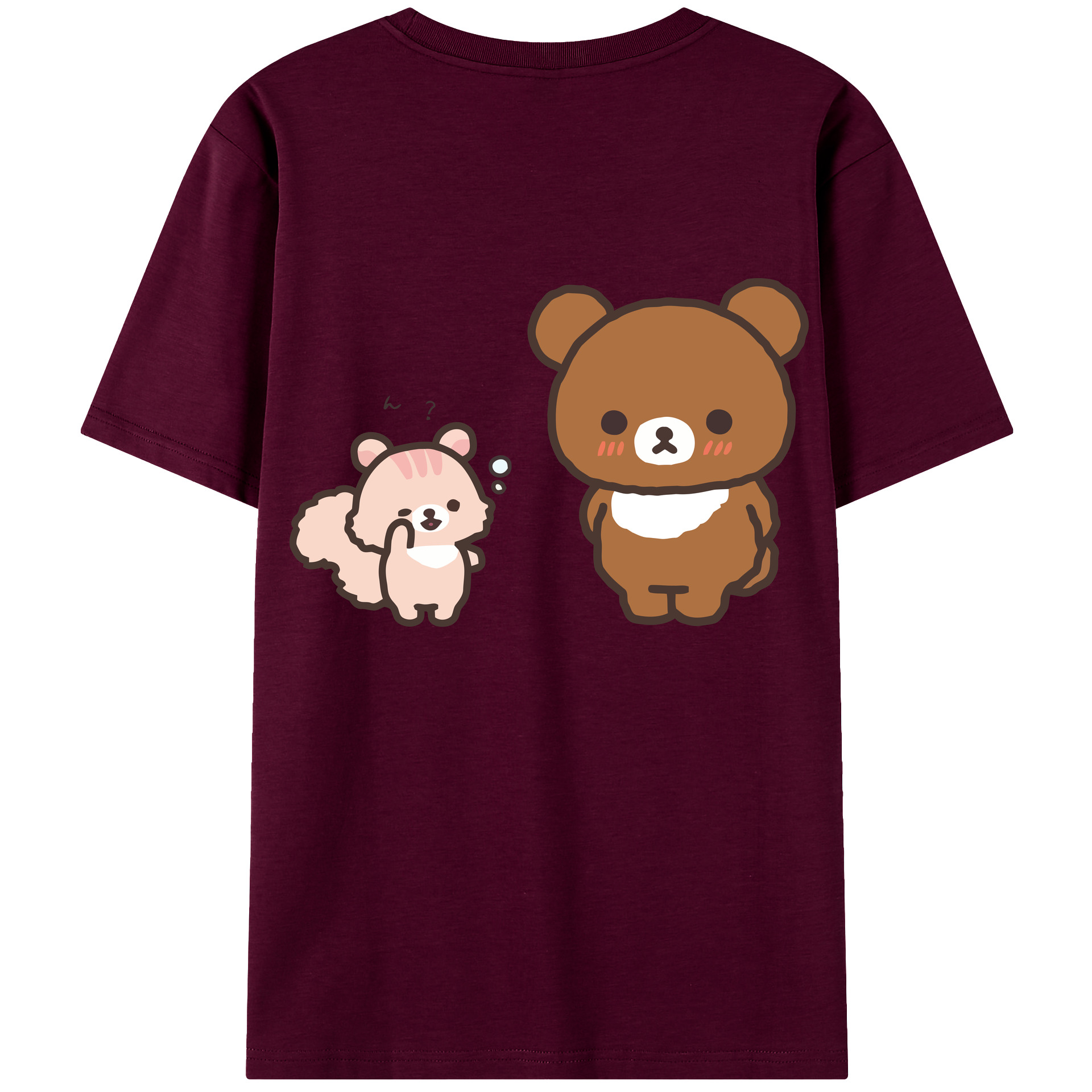 （画像用） リラックマ リラックマ キイロイトリ Rilakkuma Korilakkuma Kiiroitori レディース半袖Tシャツ(バックプリント)